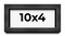 Panoramic Classic Modern Grey Frame - UV Acrylic, Foam Board Backing, Hanging Hardware